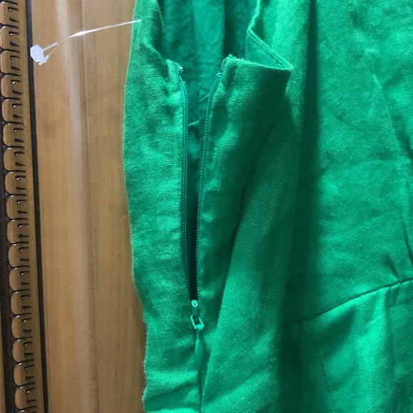 NWOT Reiss Esme Linen Sheath Dress in Green Size 6 - Picture 6 of 12